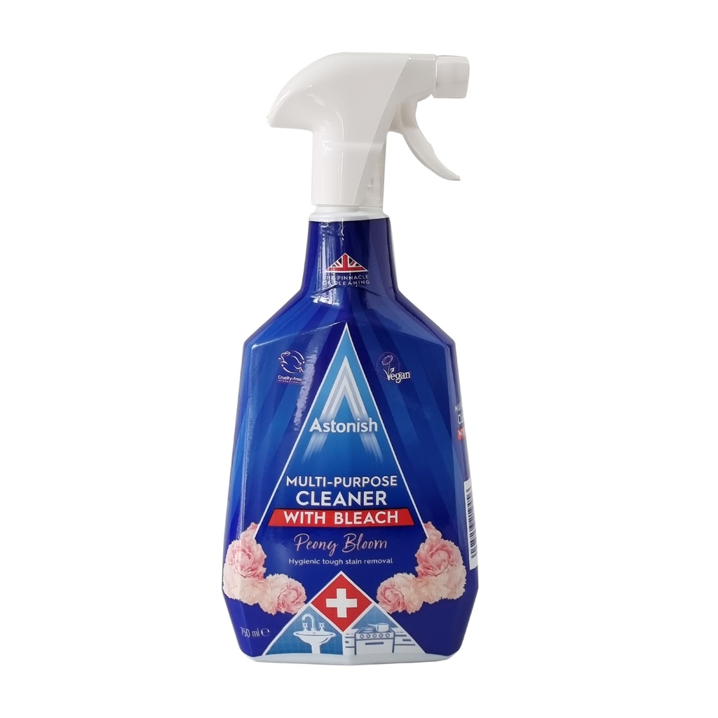 ASTONISH MULTI PURPOSE CLEANER WITH BLEACH PEONG BLOOM 750ML WHIM